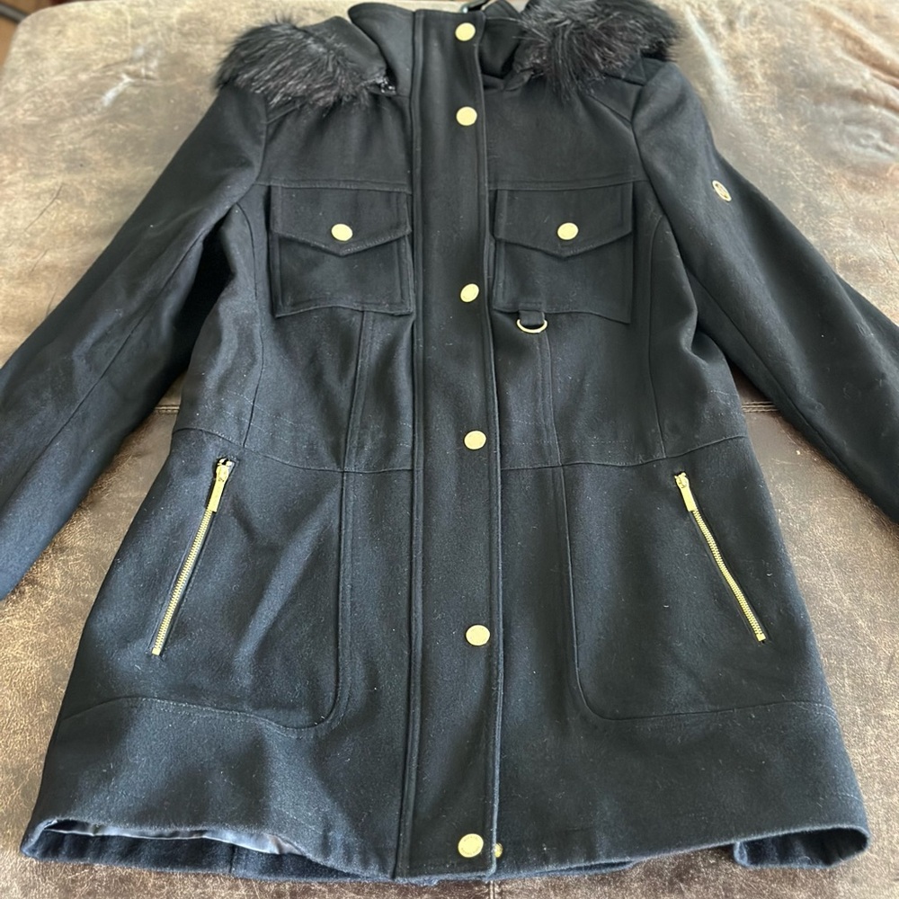 Michael Kors jacket with detacheable faux fur hood